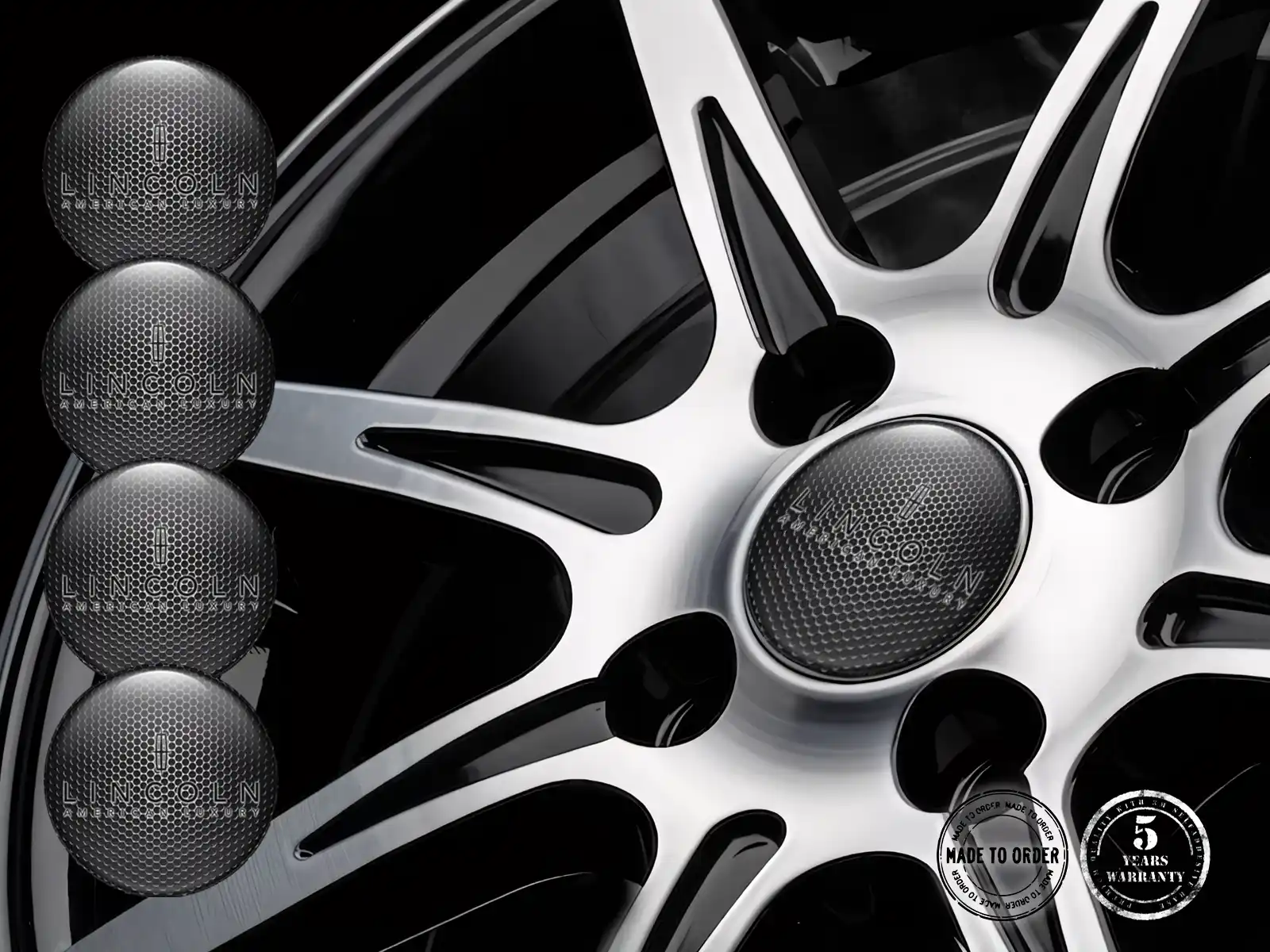 Lincoln Calcomanías de Rueda Edición Pegatinas Resina Custom
